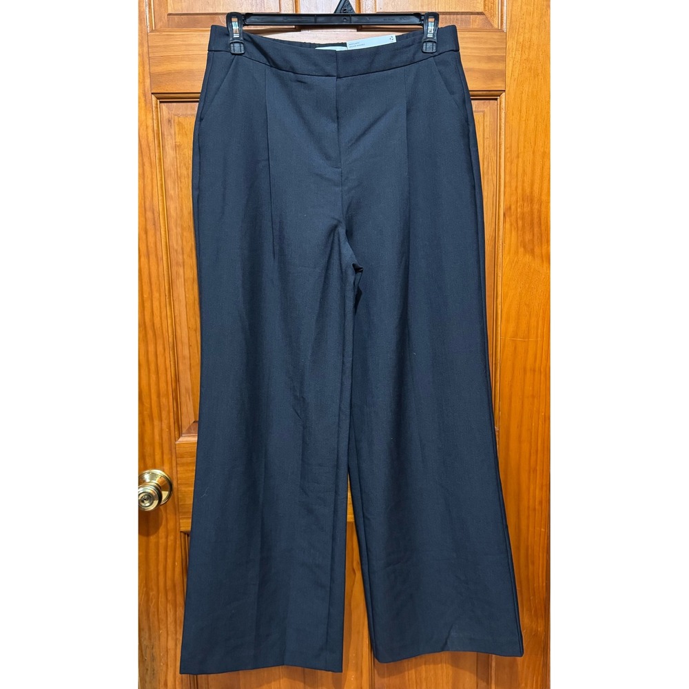 Liz Claiborne Margot Wide Leg Trouser Pants Gray High Rise Career Size 10 NWT